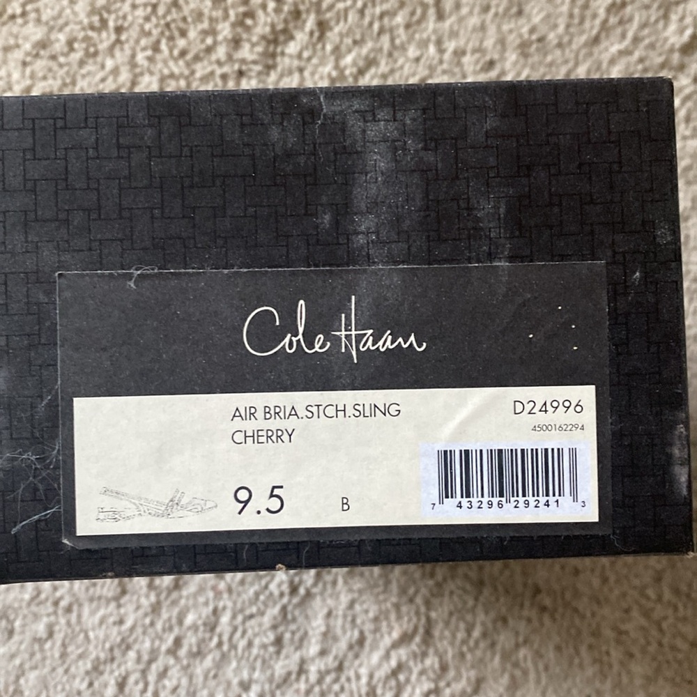 NIB Cole Haan Nike Air Bria sling cherry red patent leather. Size 9.5 - Picture 5 of 5